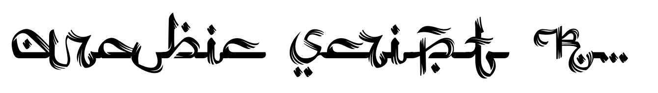 Arabic Script Rough